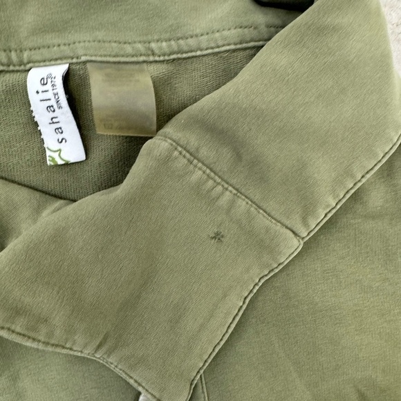 SAHALIE ARMY GREEN PEACOAT (M) - Picture 7 of 10